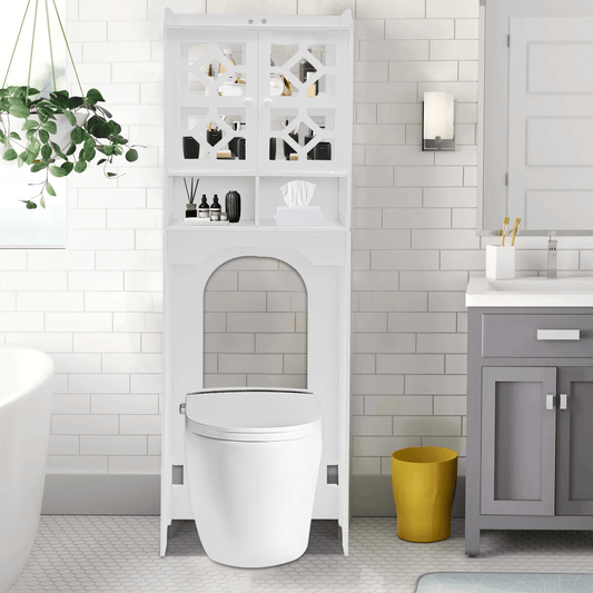Armoire De Toilette - HouseholdToiletCabinet™ - Double Porte Haut - Bathmosphere